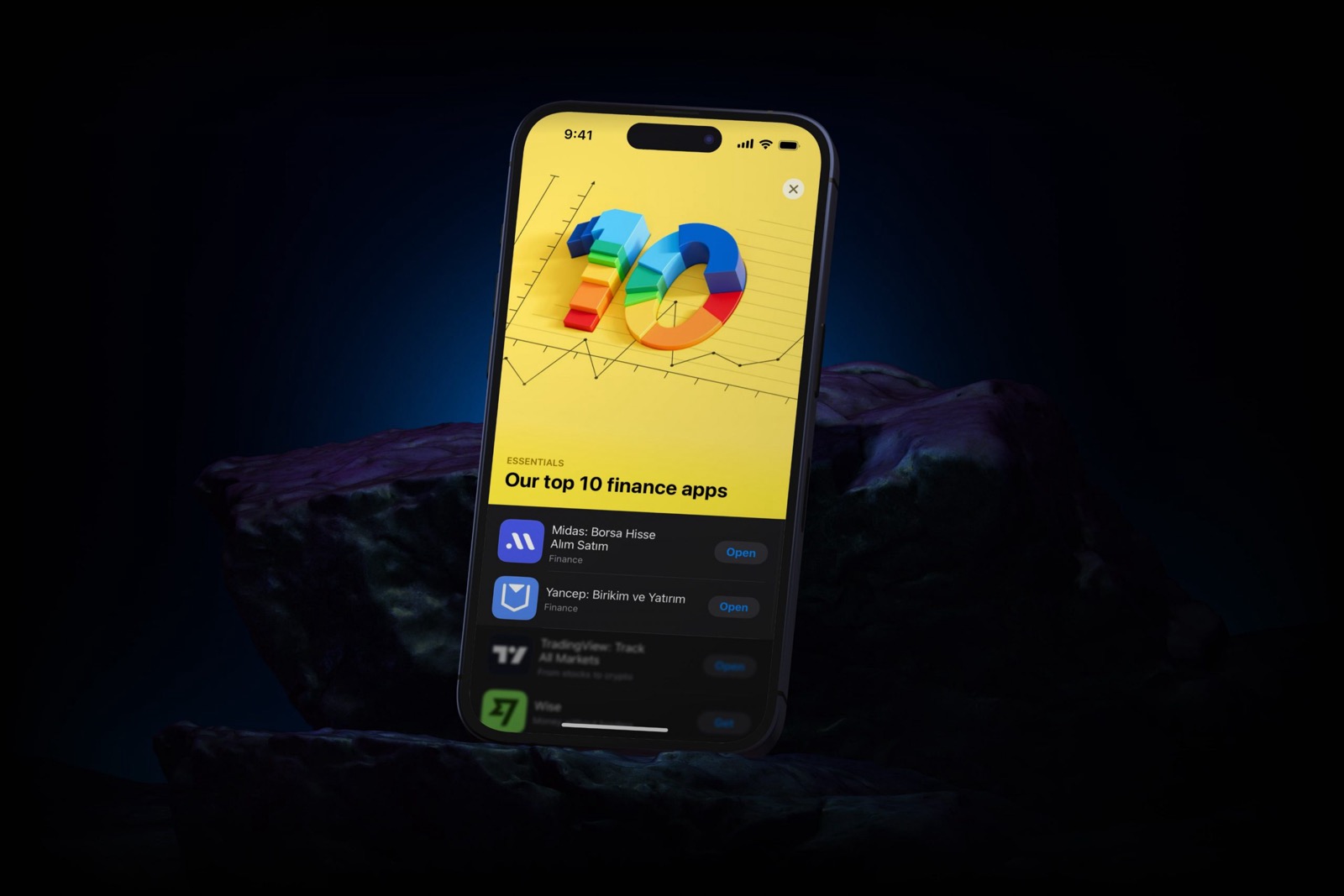 Midas and Yancep in the App Store top 10 finance apps in Türkiye